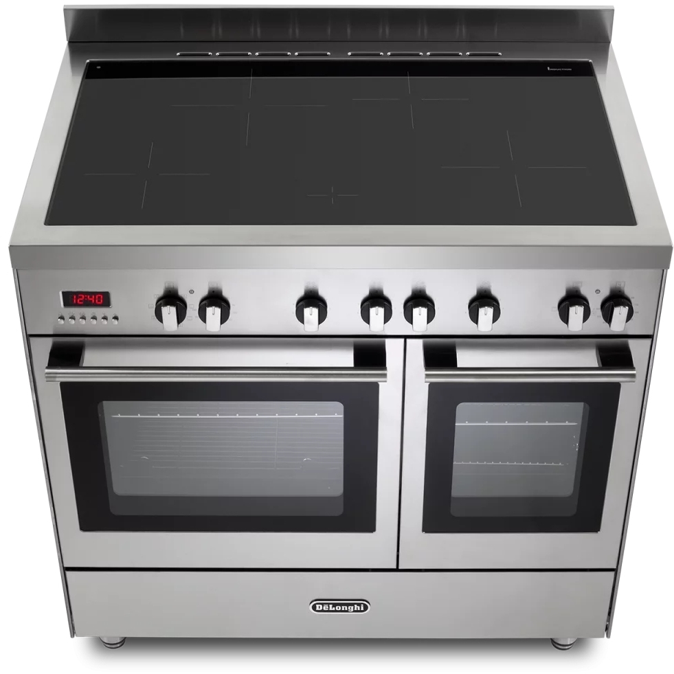 DeLonghi DTR 916-IND2 Modern 90cm Induction Range Cooker, Stainless Steel, A Rated