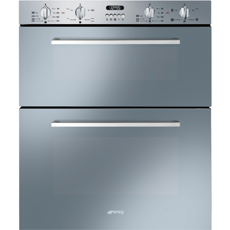 Buy Smeg Cucina DUSF44X Double Built Under Electric Oven Finger