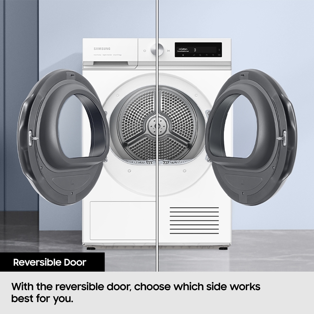 Samsung DV80CGC0B0ABEU Series 5 Heat Pump Tumble Dryer, 8kg, Black, A++ Rated