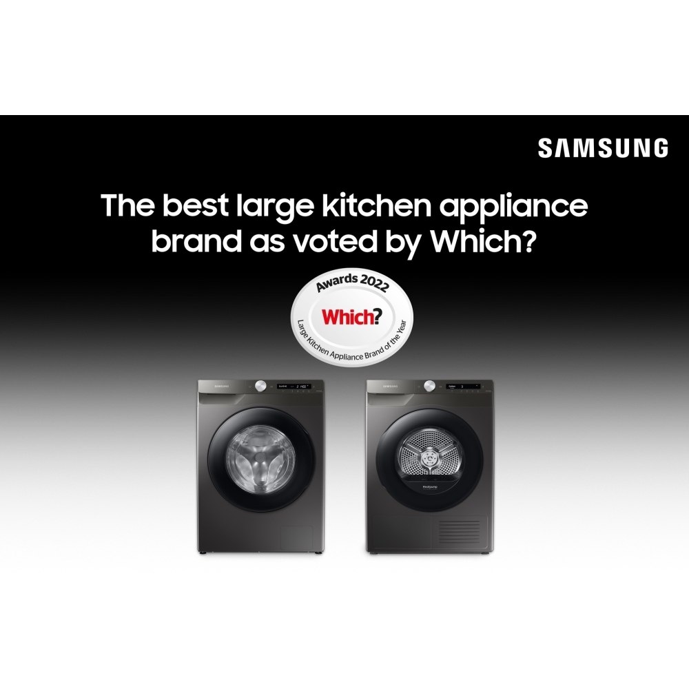 Samsung  DV90BB9445GBS1 Series 8 Optimal Dry&trade; Heat Pump Tumble Dryer, 9kg, Black, A+++ Rated