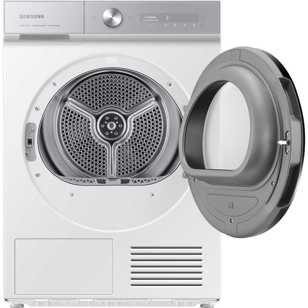 Samsung DV90BB9445GHS1 Series 8 Optimal Dry&trade; Heat Pump Tumble Dryer, 9kg, White, A+++ Rated