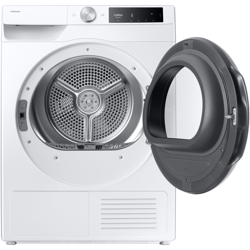 Samsung DV90T6240LE/S1 Series 6 AI Energy Heat Pump Tumble Dryer, 9kg, White, A+++ Rated