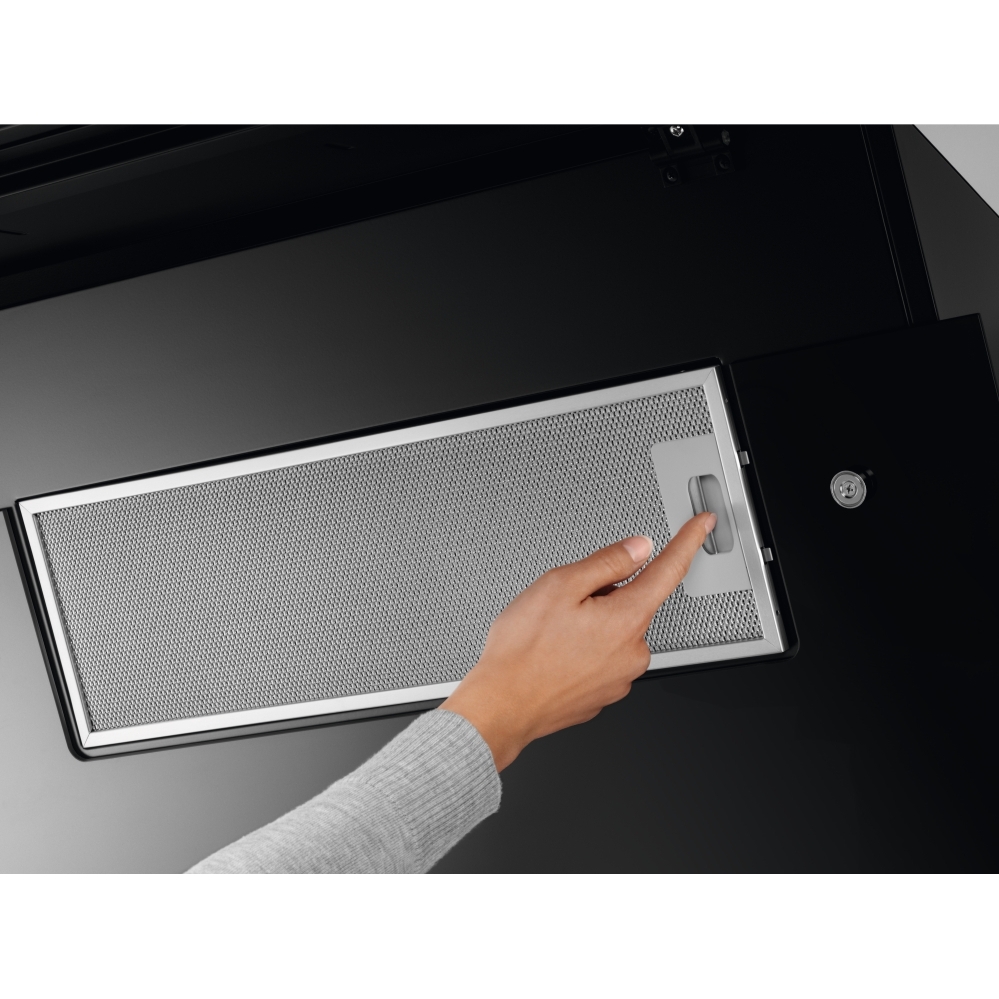 AEG DVE5671HR 9000 SilenceTech 60cm Chimney Cooker Hood, Matt Black, A Rated