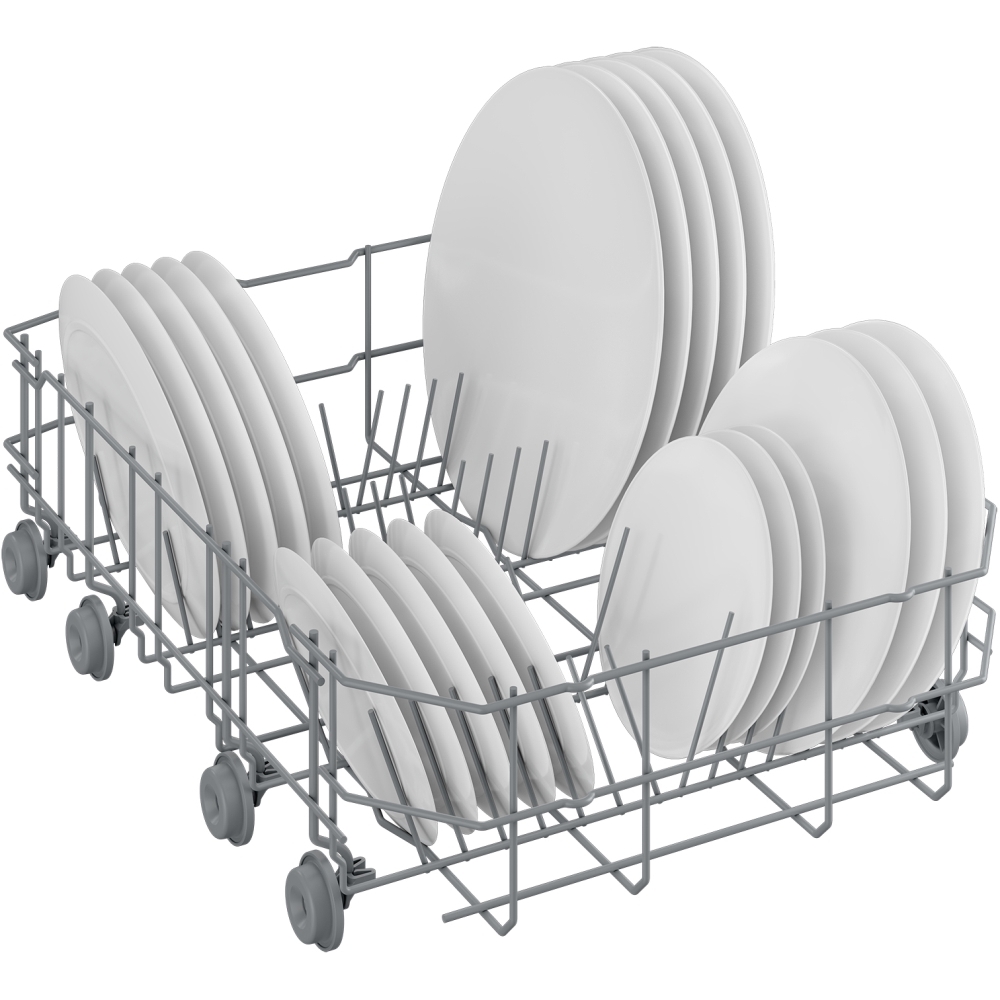 Beko DVS04X20W Slimline Dishwasher, 10 Place Settings, White, E Rated