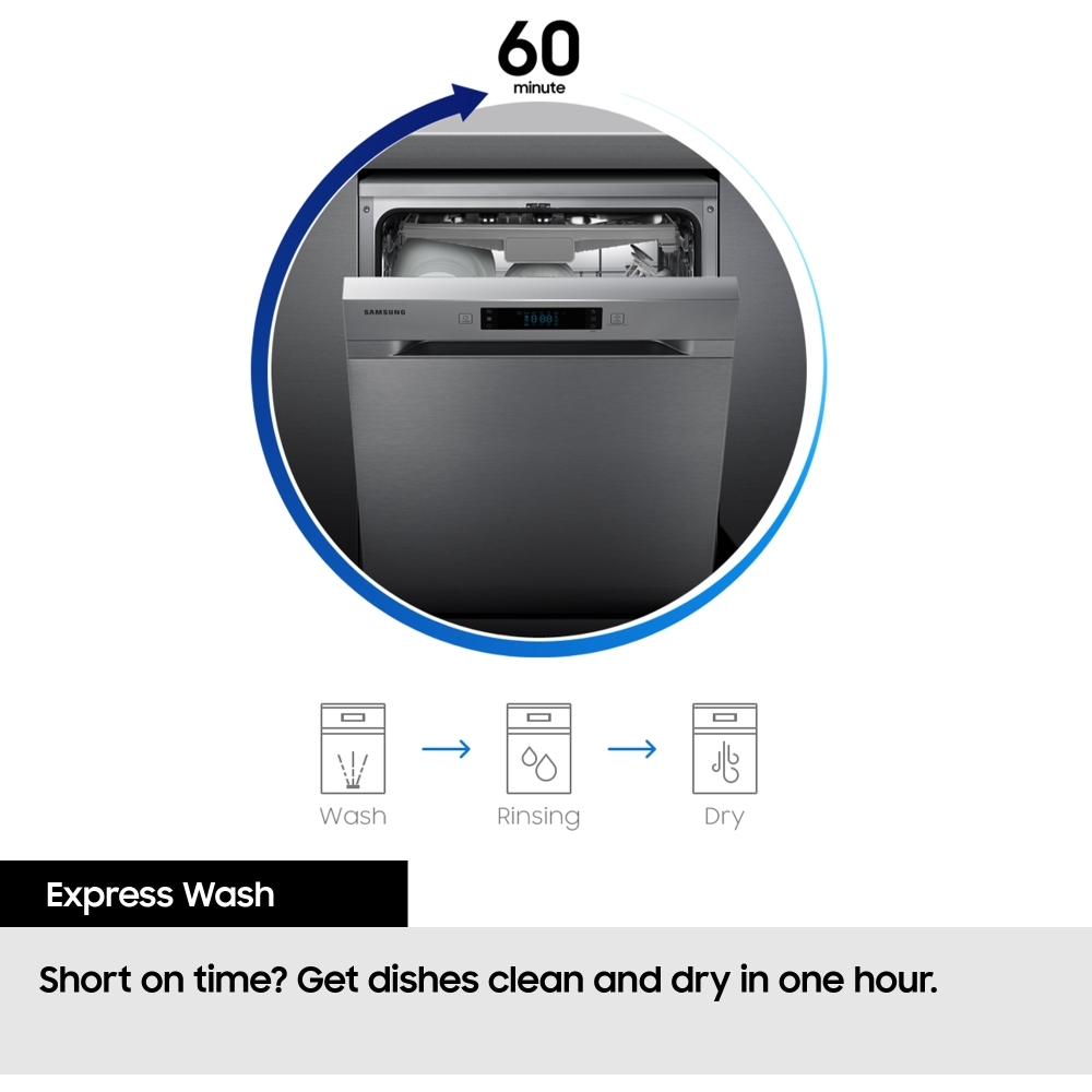 Samsung DW60BG830I00EU Fully Integrated Dishwasher, 14 Place Settings, B Rated