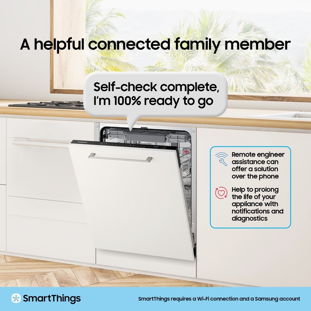 Samsung DW60BG830I00EU Fully Integrated Dishwasher, 14 Place Settings, B Rated