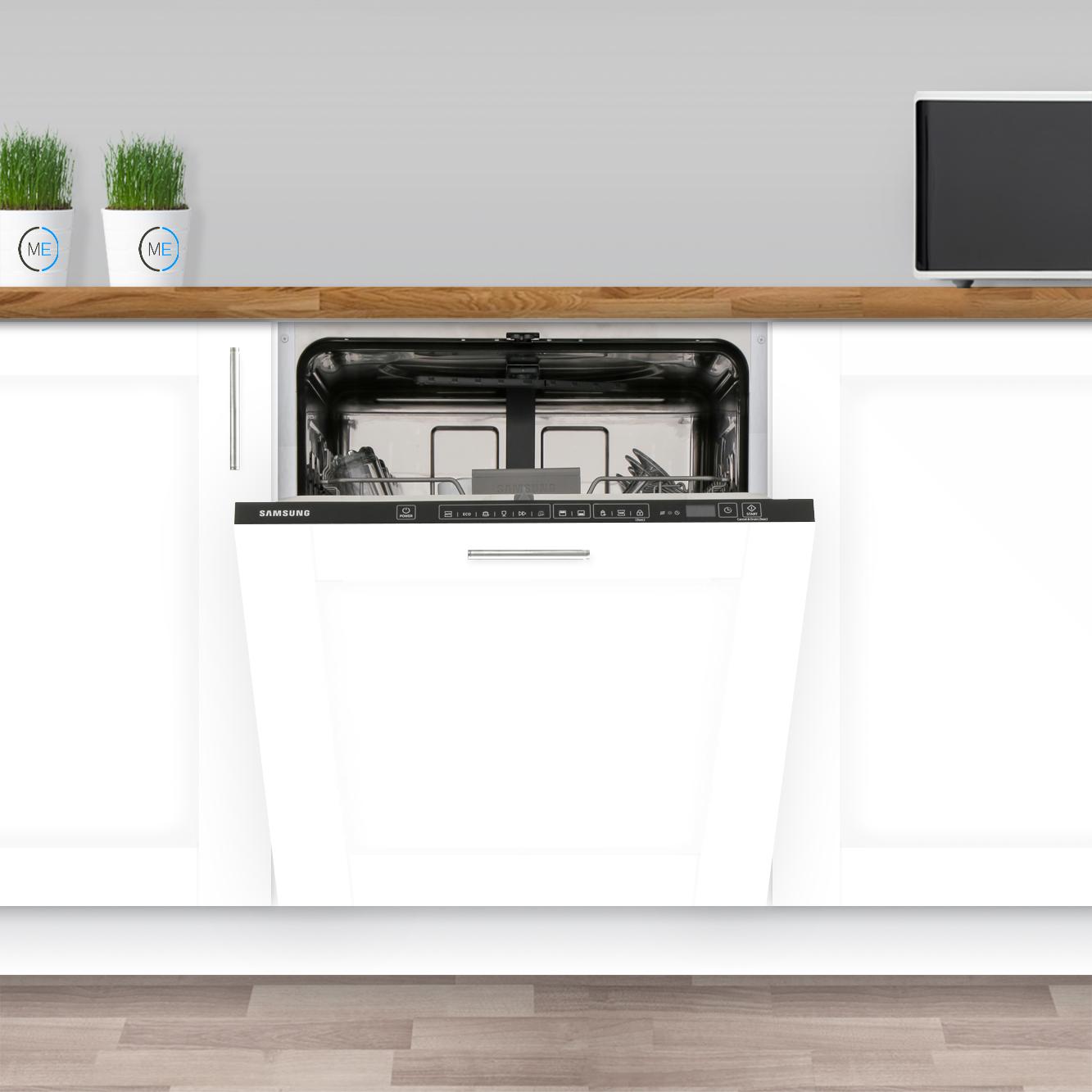 Samsung DW60M6040BB Series 6 Fully Integrated Dishwasher, 13 Place Settings, E Rated