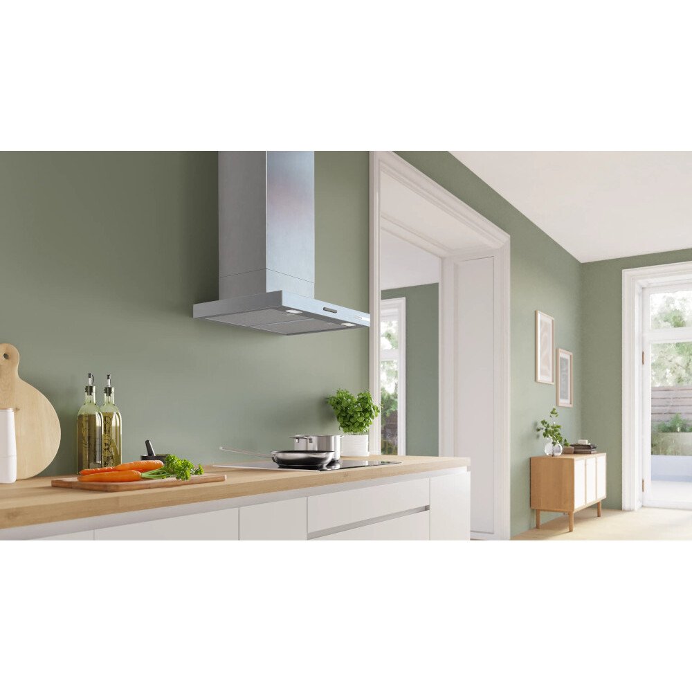Bosch DWB65CC30B Series 4 60cm Chimney Cooker Hood, Stainless Steel, B Rated