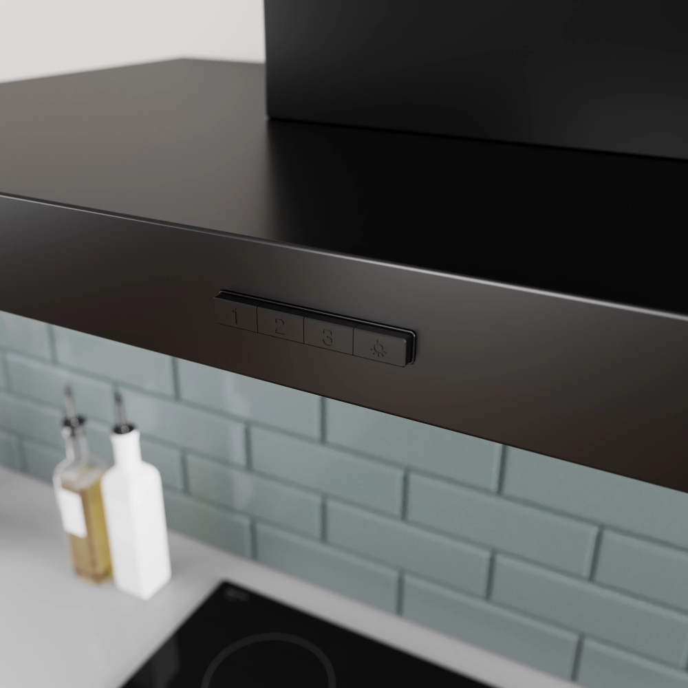 Bosch DWB65CC60B 60cm Chimney Cooker Hood, Black, B Rated