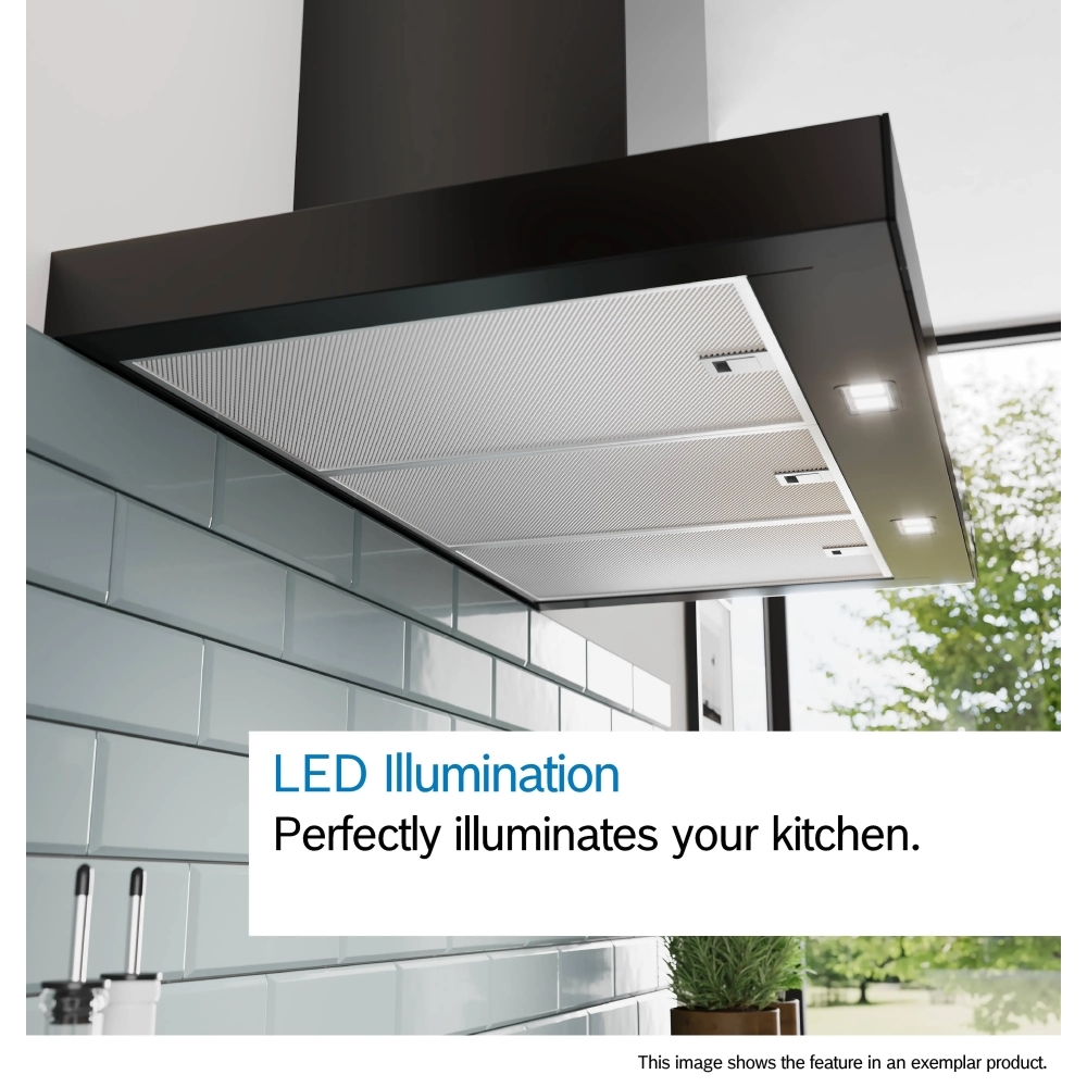Bosch DWB67DN60B Series 6 60cm Chimney Cooker Hood, Black, A++ Rated