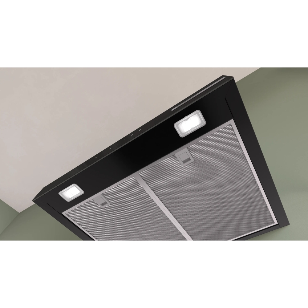 Bosch DWB67DN60B Series 6 60cm Chimney Cooker Hood, Black, A++ Rated