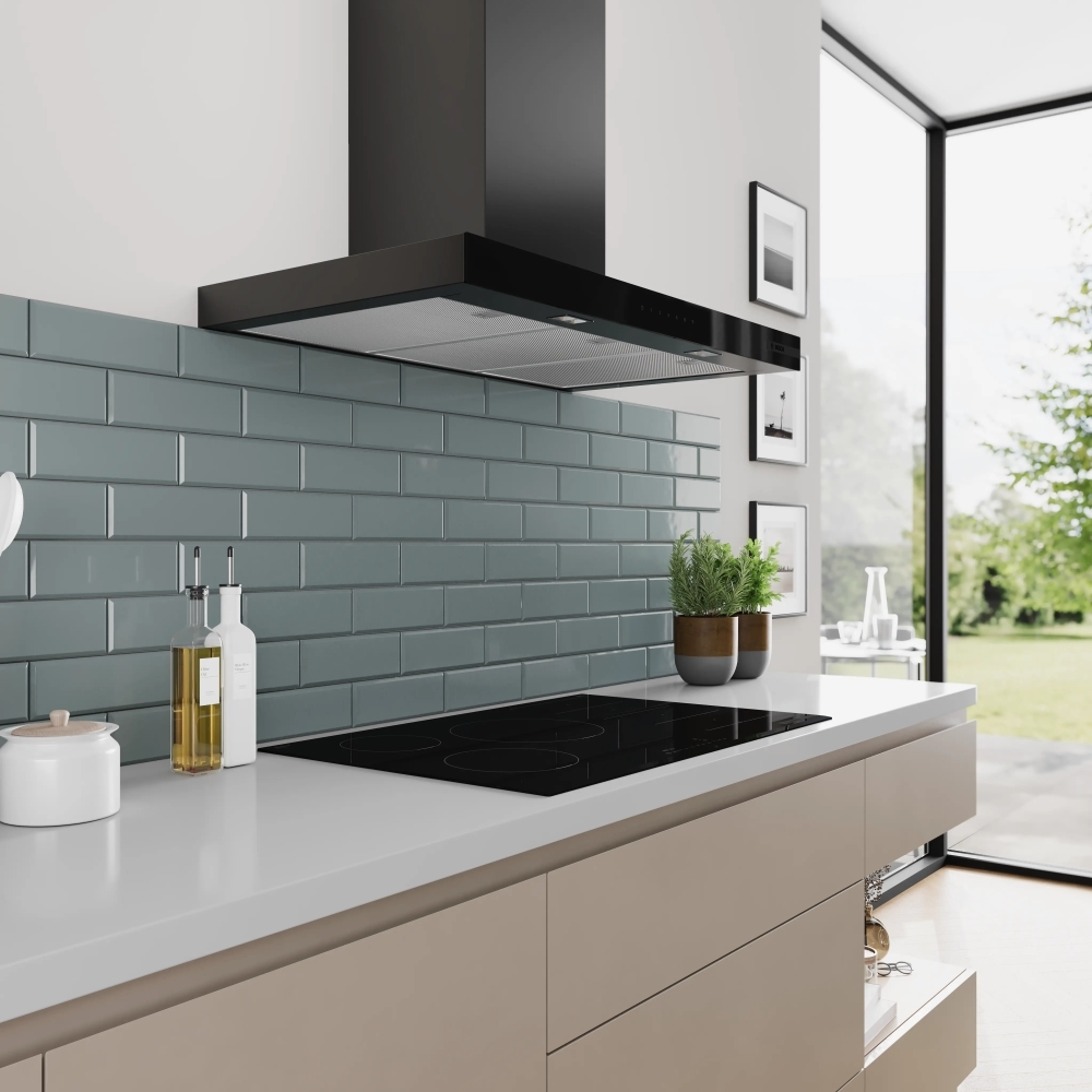 Bosch DWB97DN60B Series 6 90cm Chimney Cooker Hood, Black, A++ Rated