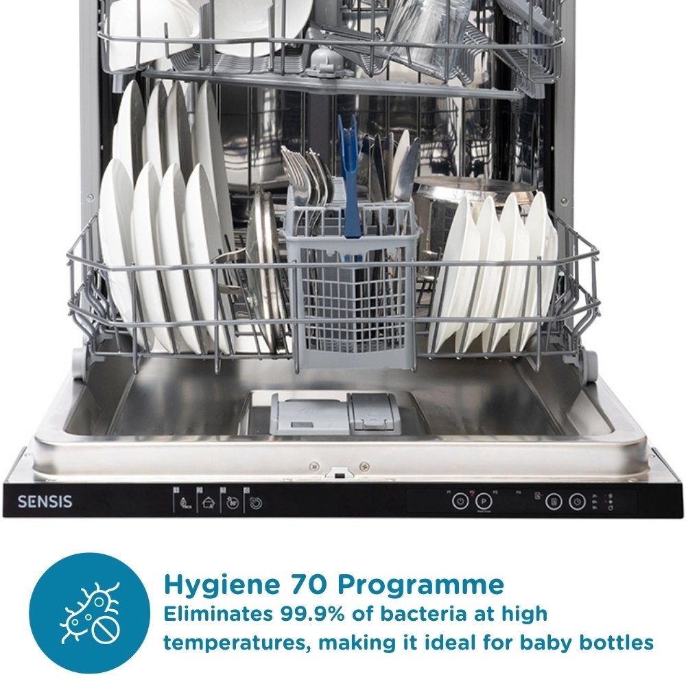 Sensis DWBI0213FSDWA Fully Integrated Dishwasher, 13 Place Settings, D Rated