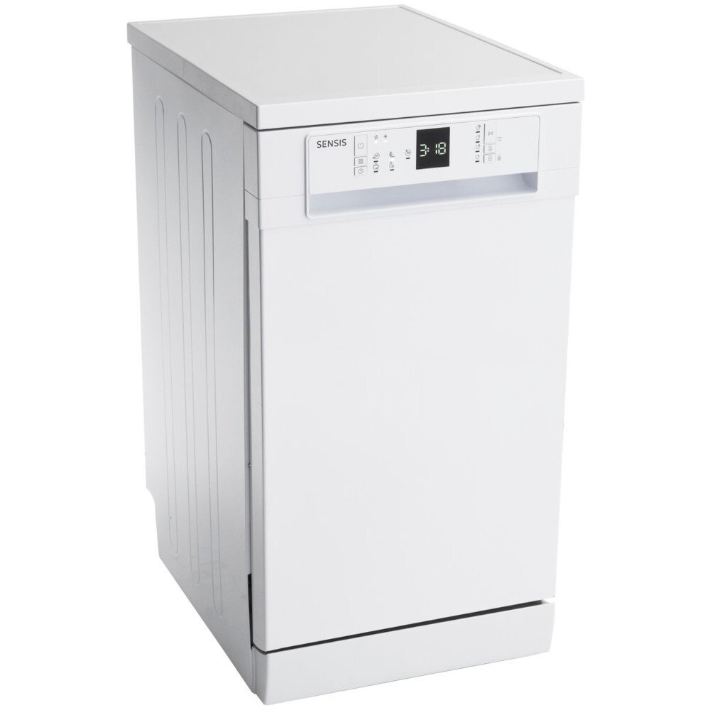 Sensis DWF0110SLEW Slimline Dishwasher, 10 Place Settings, White, E Rated