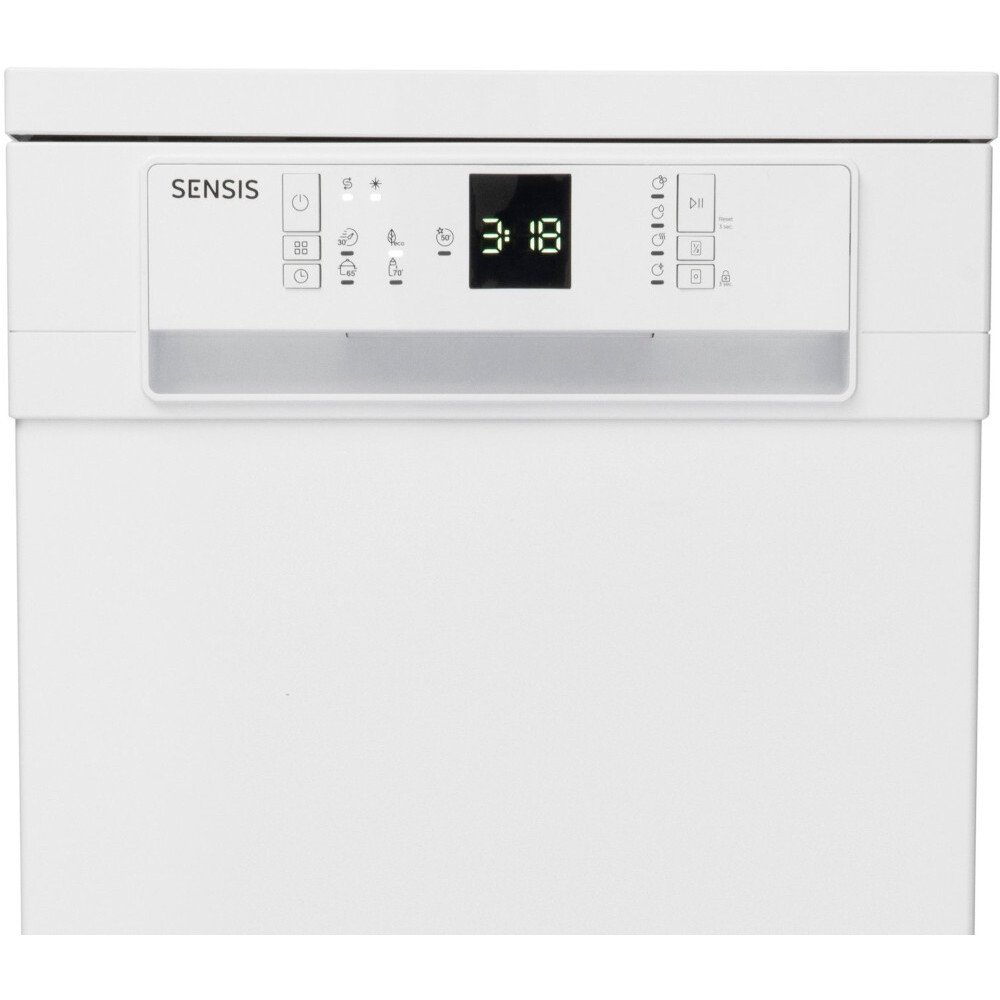 Sensis DWF0110SLEW Slimline Dishwasher, 10 Place Settings, White, E Rated