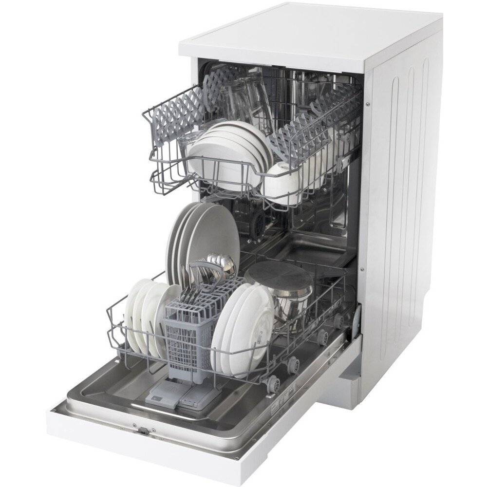 Sensis DWF0110SLEW Slimline Dishwasher, 10 Place Settings, White, E Rated