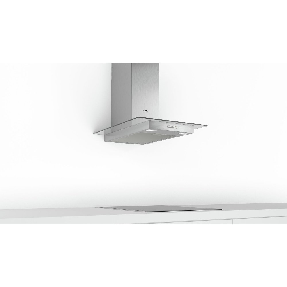 Bosch DWG64BC50B Series 2 60cm Chimney Cooker Hood, Stainless Steel, D Rated