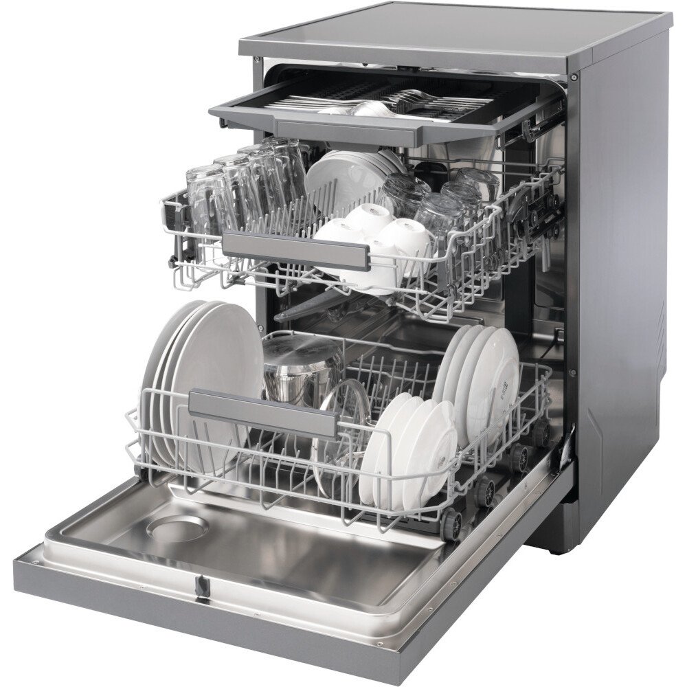 Schonhaus DWSF0115FSBG Dishwasher, 15 Place Settings, Grey, B Rated