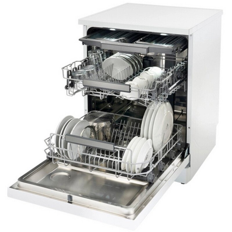 Schonhaus DWSF0115FSBW Dishwasher, 15 Place Settings, White, B Rated