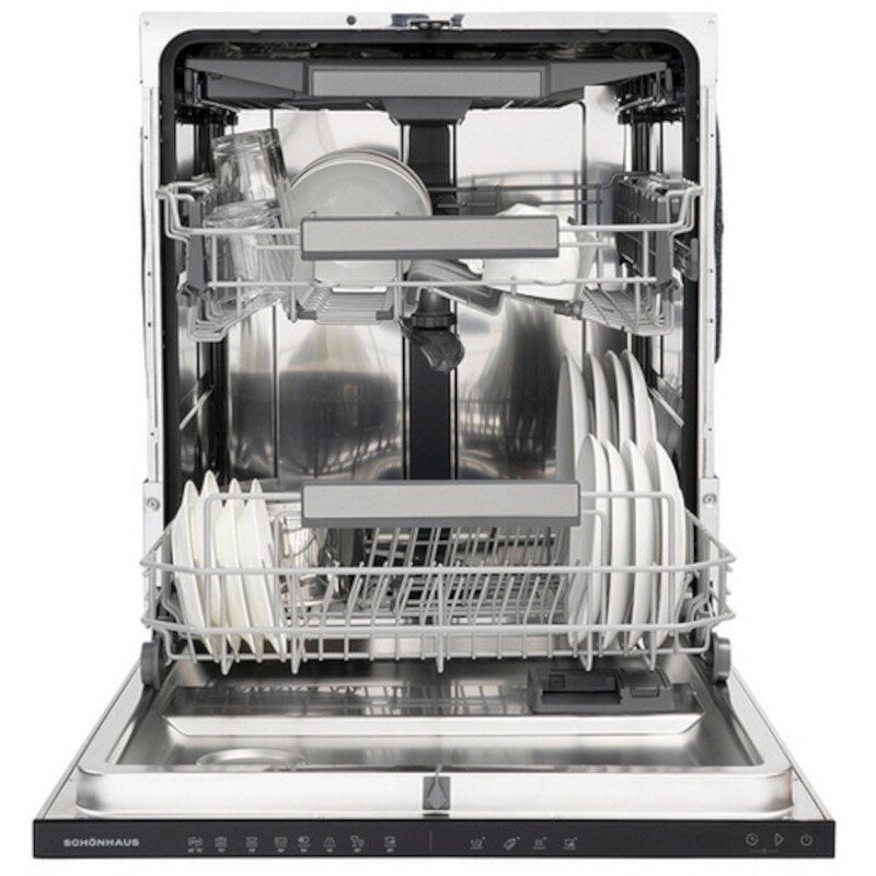 Schonhaus DWSI0115FSB Fully Integrated Dishwasher, 15 Place Settings, B Rated