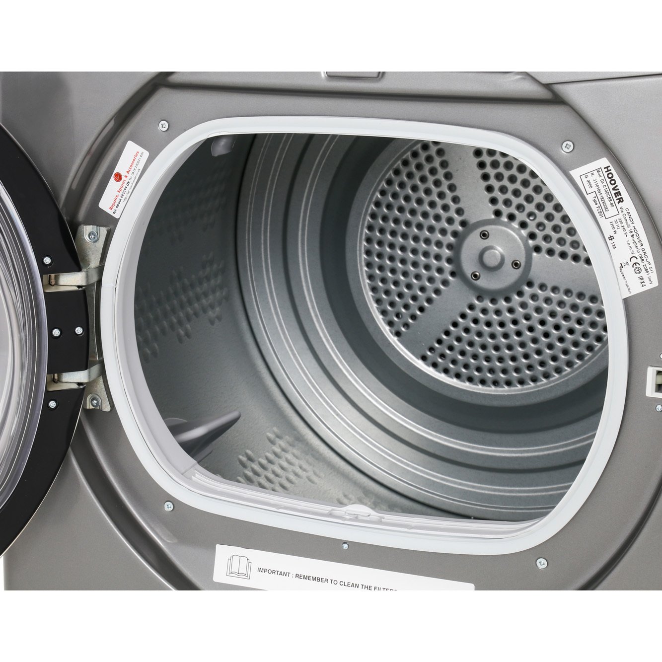 Buy Hoover DXC10DCER Condenser Dryer Graphite Marks Electrical