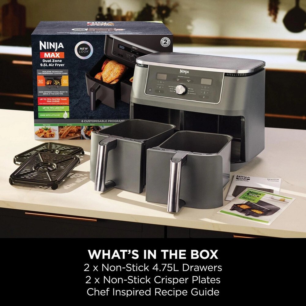 Ninja DZ400UK Air Fryer, Grey