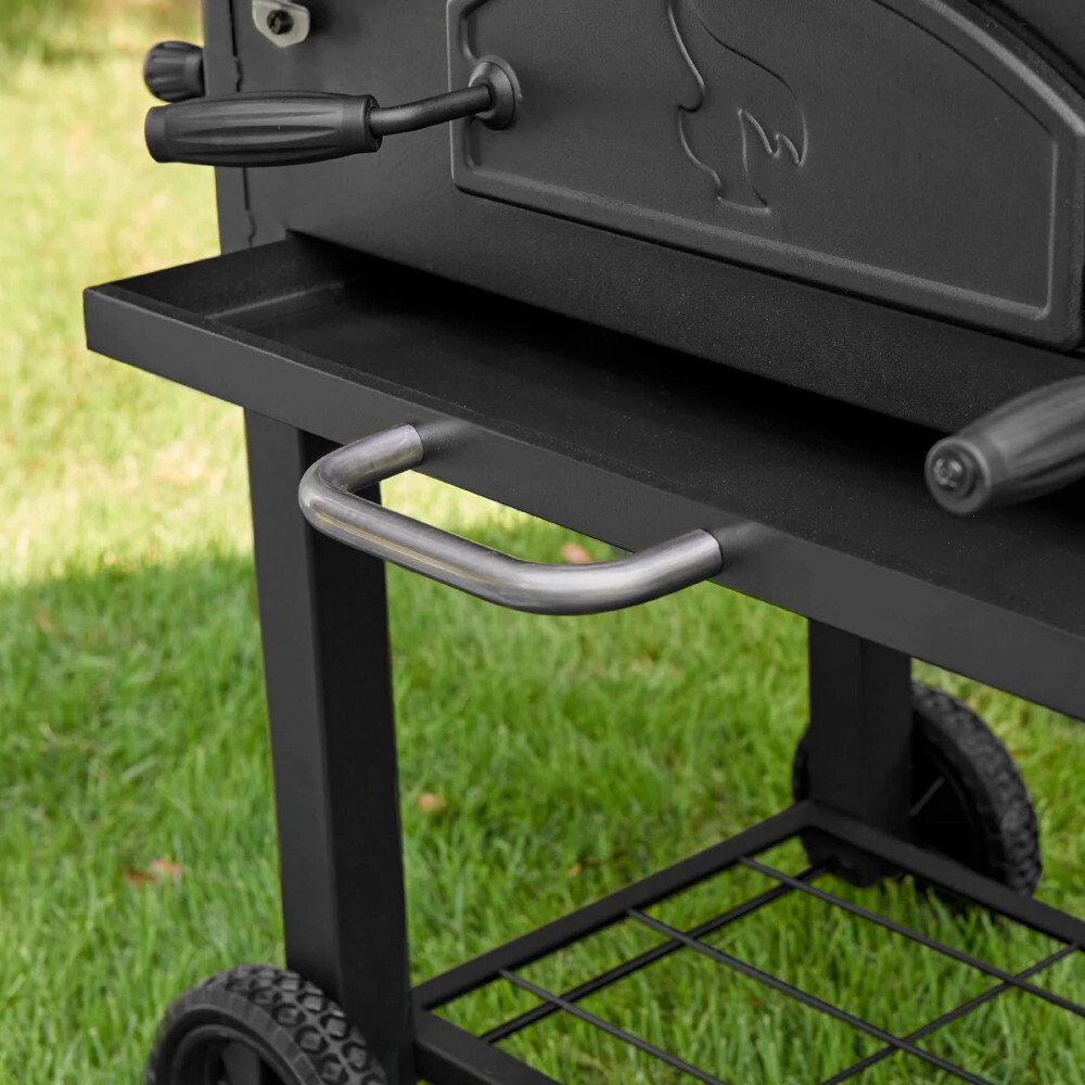 Char-Griller E2197 30" Traditional Charcoal Grill, Black
