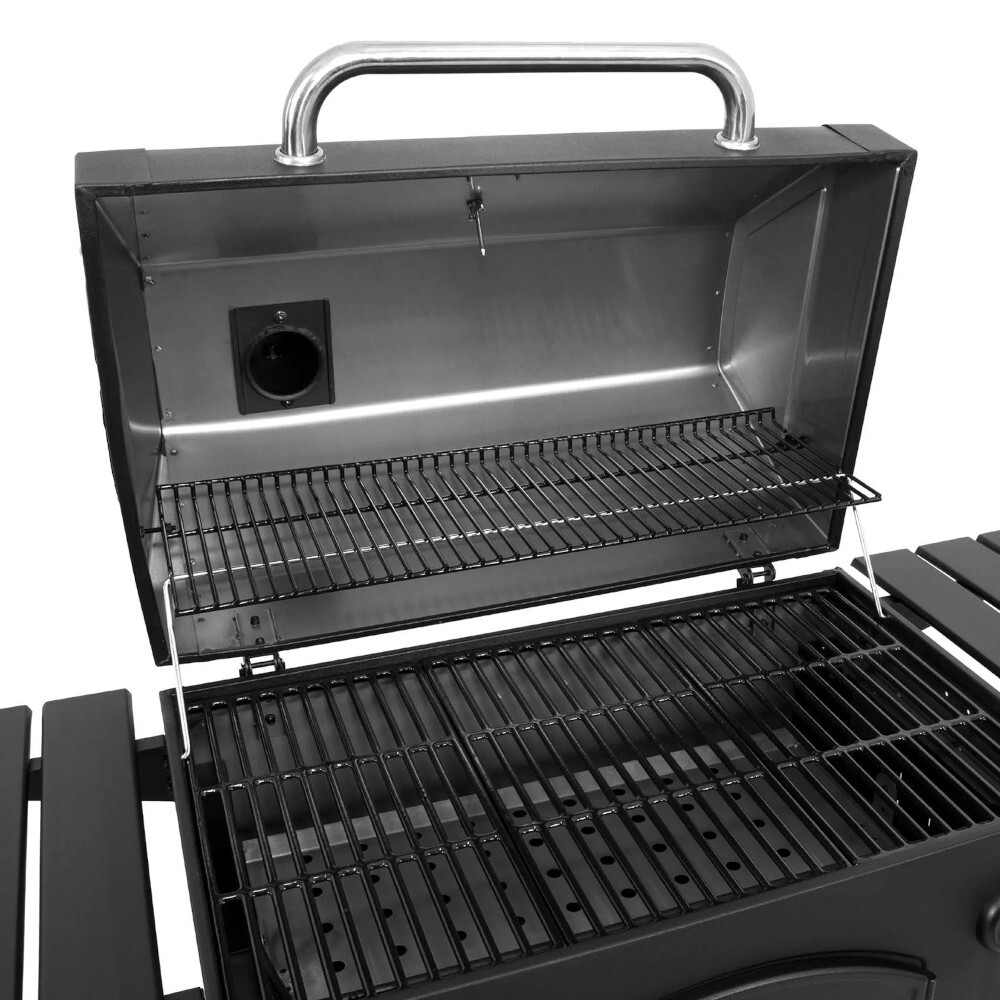 Char-Griller E2197 30" Traditional Charcoal Grill, Black