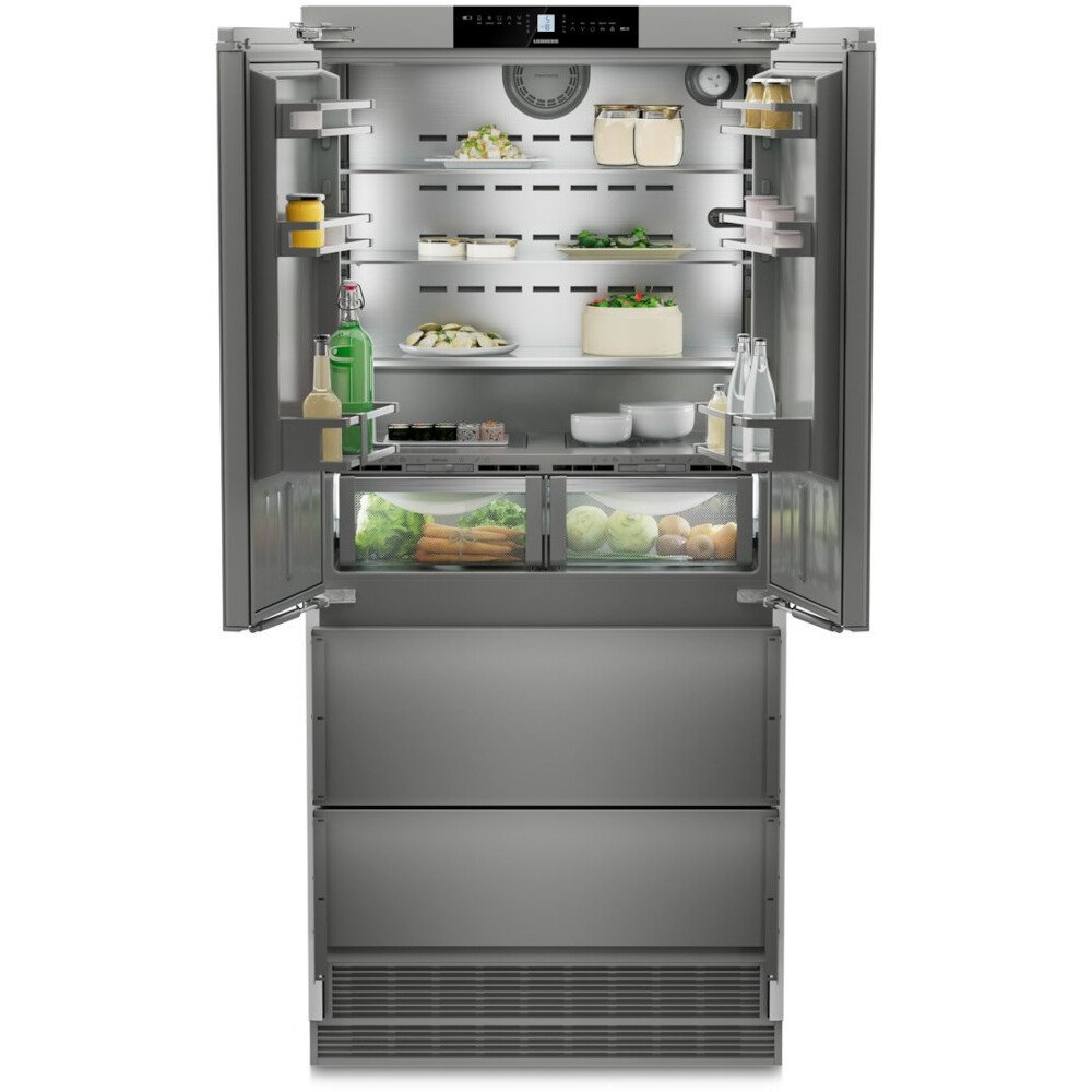 Liebherr ECBNe 8872 Integrated American Fridge Freezer, E Rated,  Plumbed