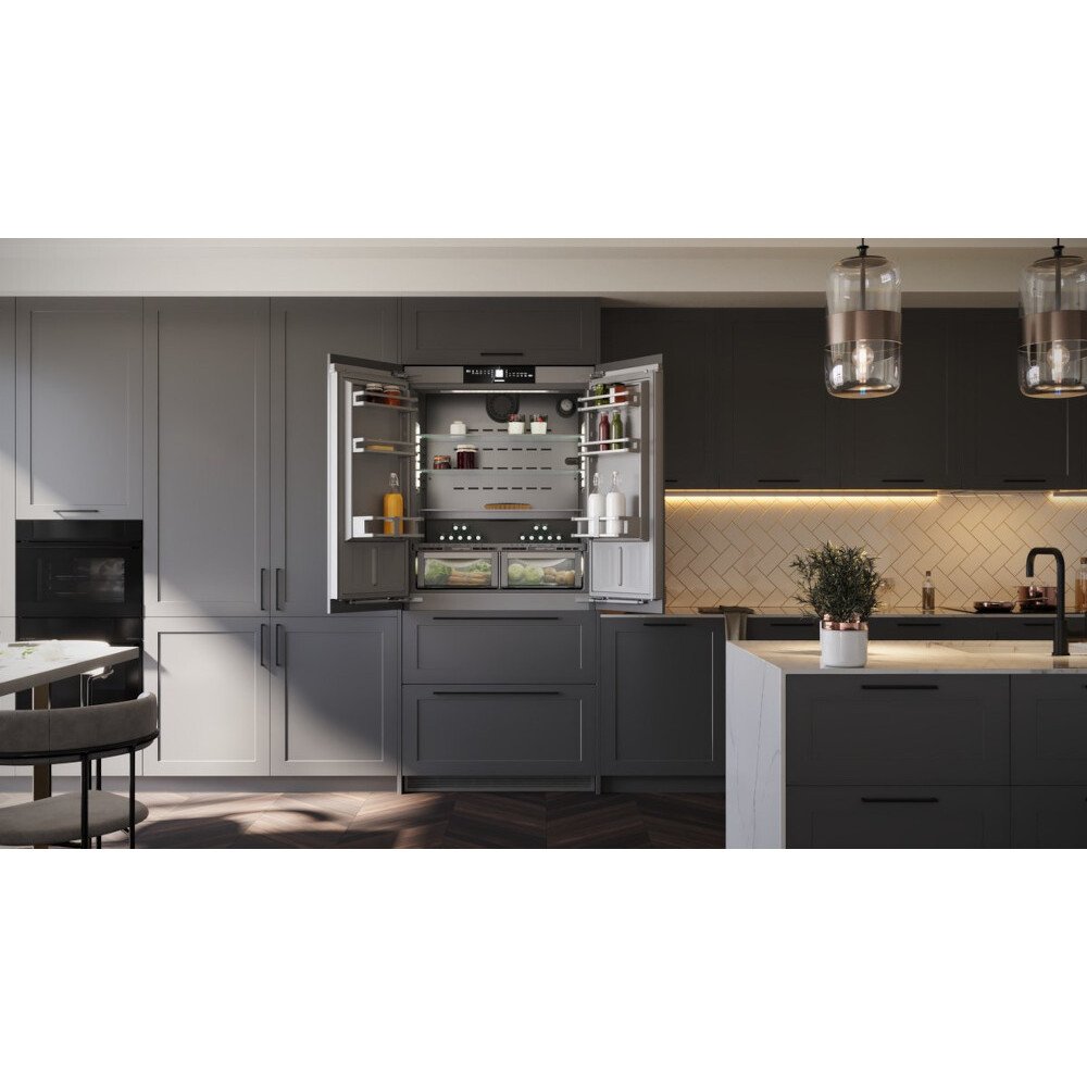 Liebherr ECBNe 8872 Integrated American Fridge Freezer, E Rated,  Plumbed