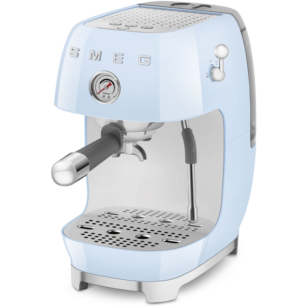 Smeg ECF03PBUK Retro Coffee Machine, Blue