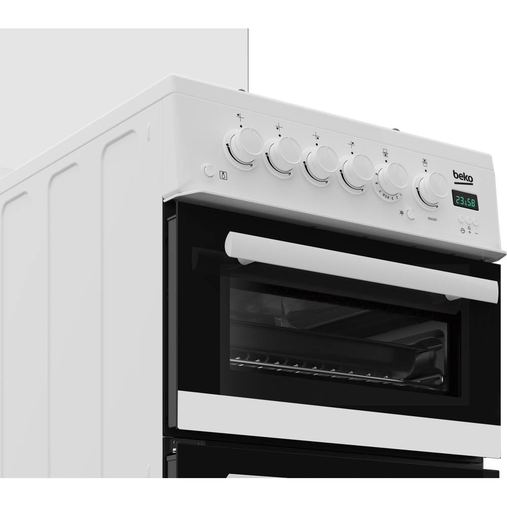 Beko EDG507W Gas Cooker with Separate Grill, White, A+ Rated