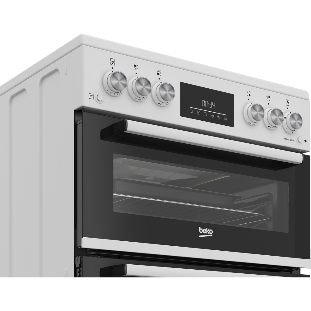 Beko EDG6231W Gas Cooker with Separate Grill, White, A+ Rated