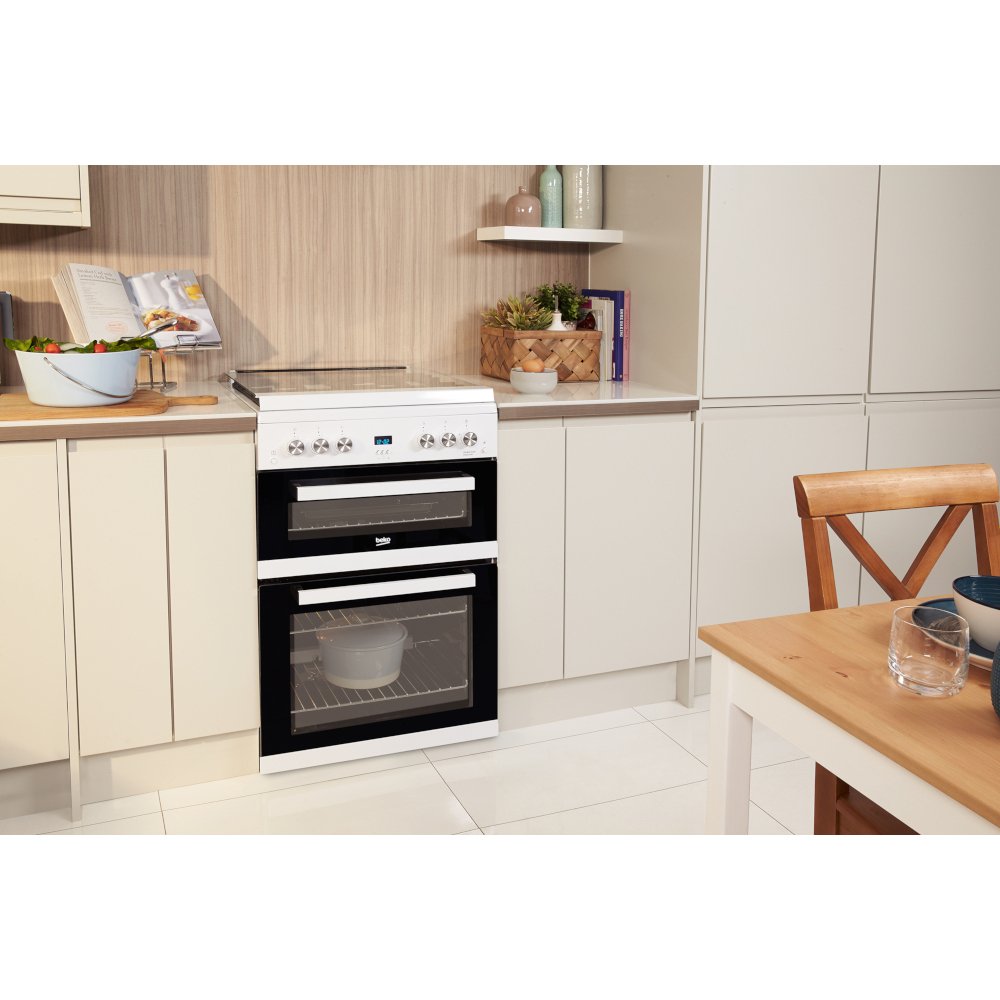 Buy Beko EDG6L33W Gas Cooker with Double Oven White Marks Electrical