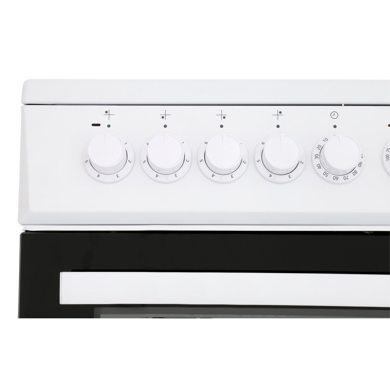 Beko EDVC503W Ceramic Electric Cooker with Double Oven, White, A Rated