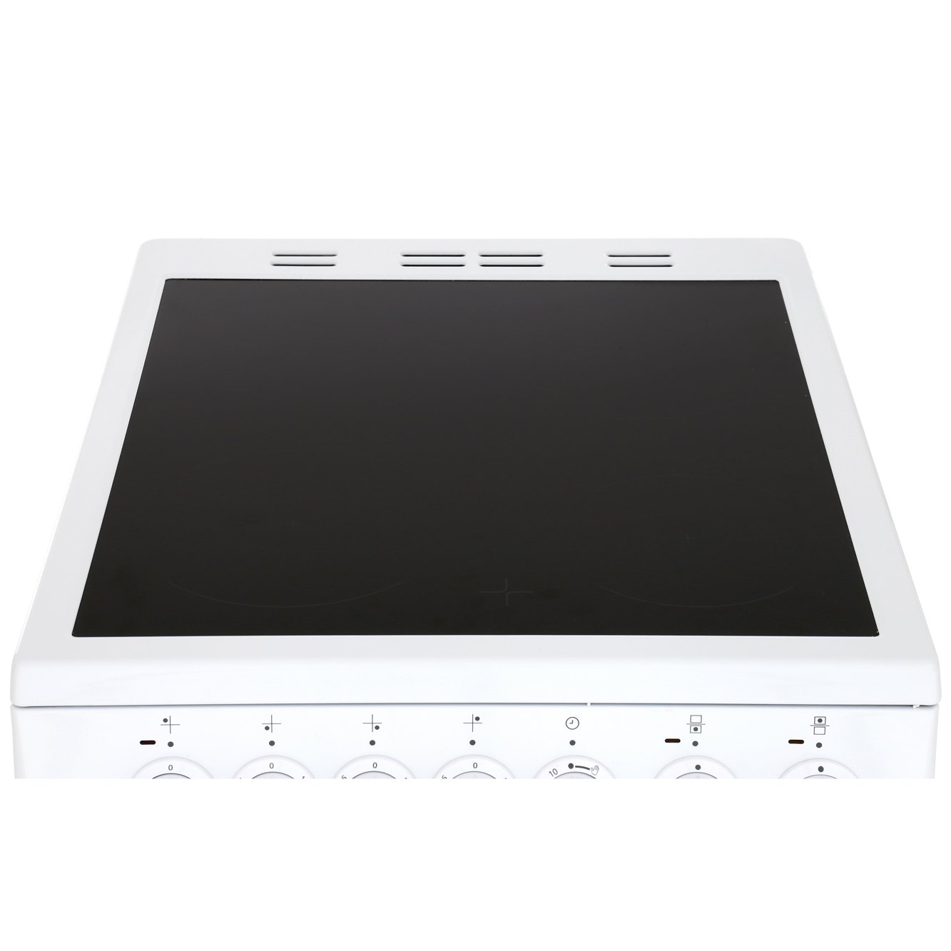 Beko EDVC503W Ceramic Electric Cooker with Double Oven, White, A Rated