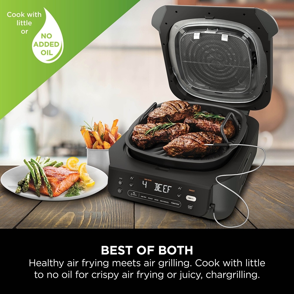 Ninja EG351UK 5-in-1 Grill & Air Fryer, Black