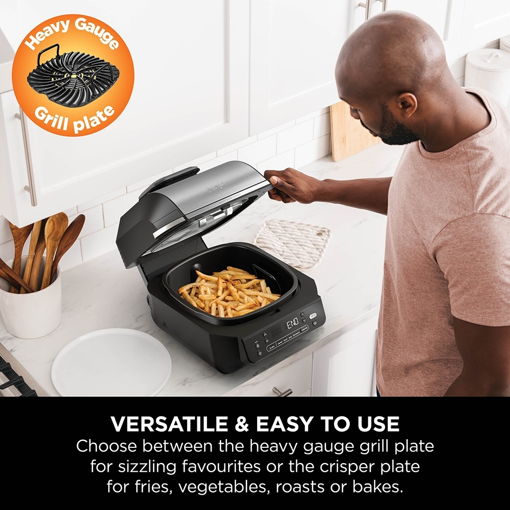 Ninja EG351UK 5-in-1 Grill & Air Fryer, Black
