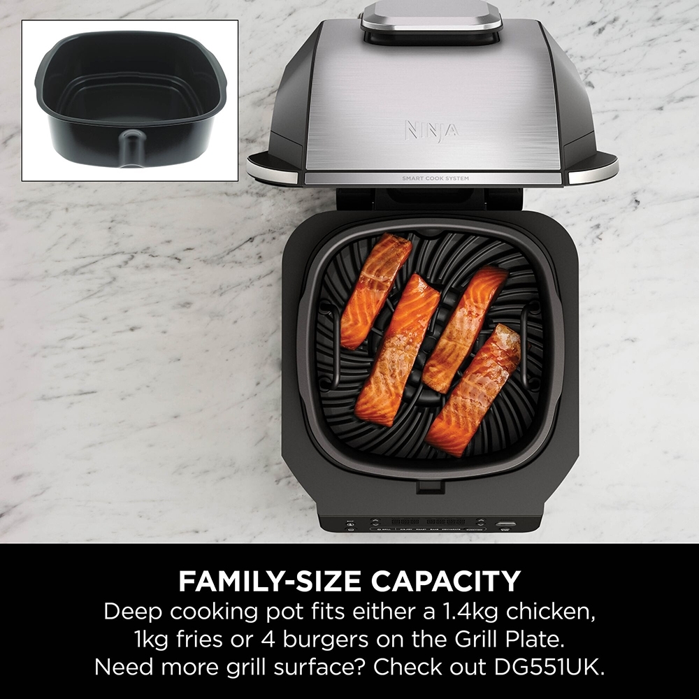 Ninja EG351UK 5-in-1 Grill & Air Fryer, Black