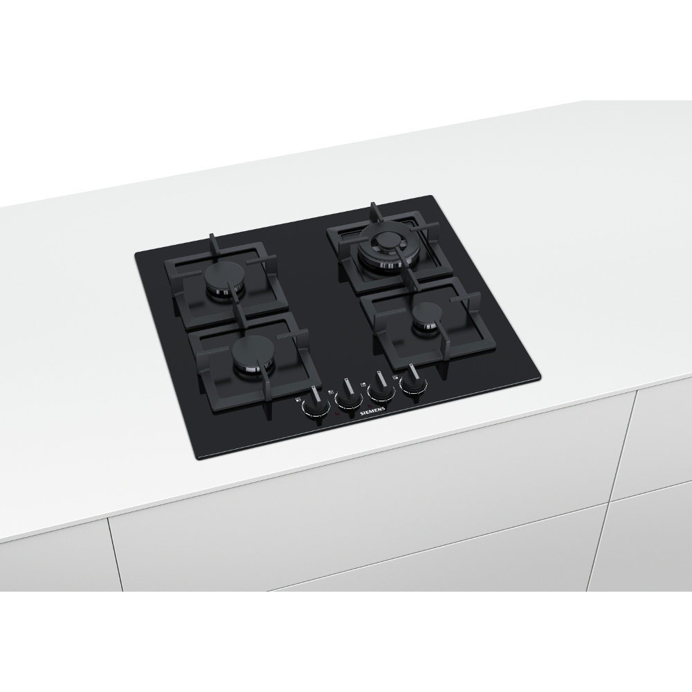 Siemens EP6A6HB20 iQ500 4 Burner Gas Hob, Black Marks Electrical