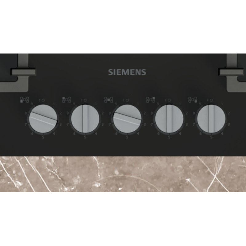 Siemens EP7A6QI40 iQ500 75cm 5 Burner Gas Hob, Black