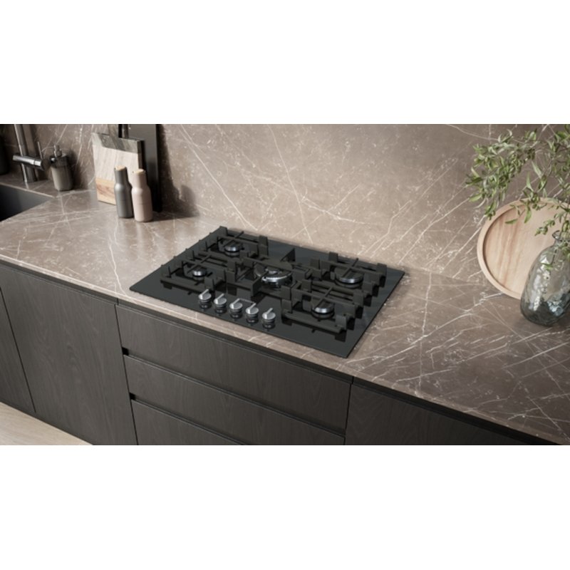 Siemens EP7A6QI40 iQ500 75cm 5 Burner Gas Hob, Black