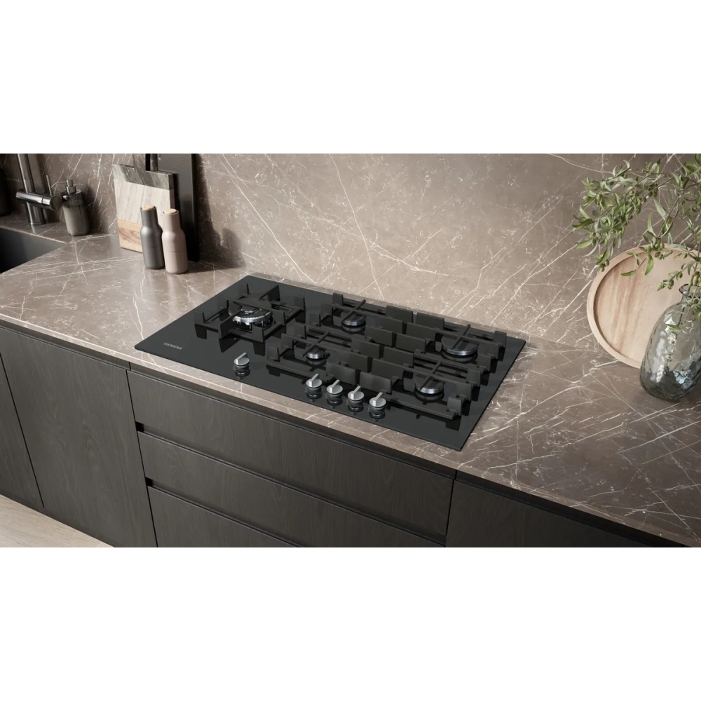 Siemens EP9A6MI40 iQ500 92cm 5 Burner Gas Hob, Black