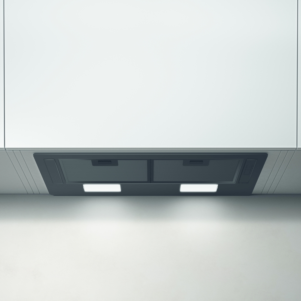 Elica ERA-LUX-BLK-80 Canopy Cooker Hood, Black, D Rated