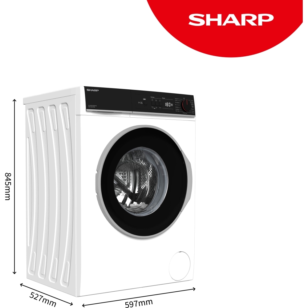 Sharp ES-NFA814BW1NA-EN Washing Machine