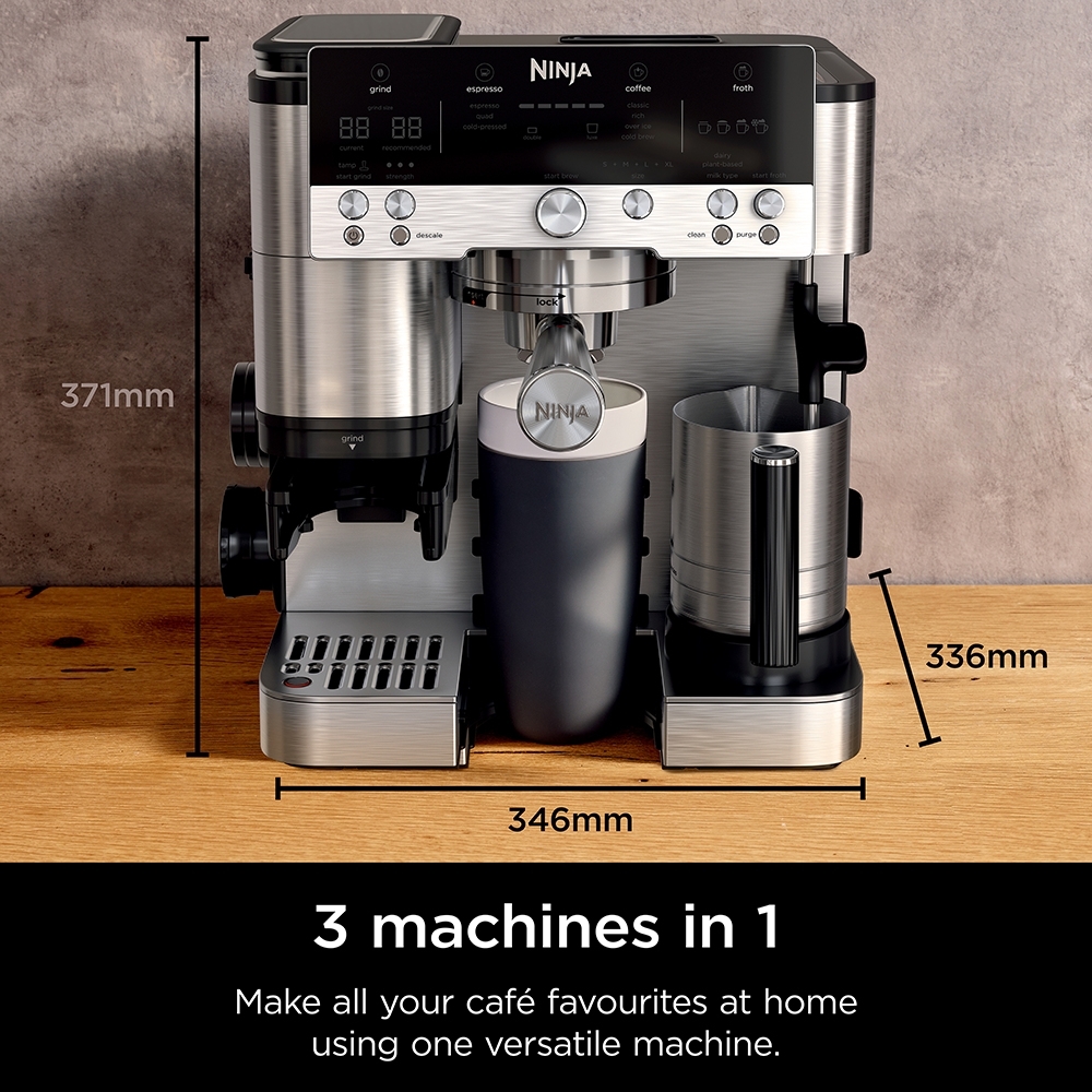 Ninja ES601UK Coffee Machine, Silver