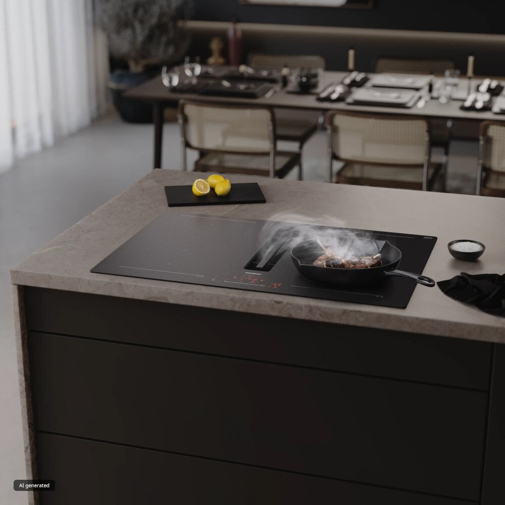 Siemens EX81AHL26E iQ700 80cm Vented Hob, Black, B Rated
