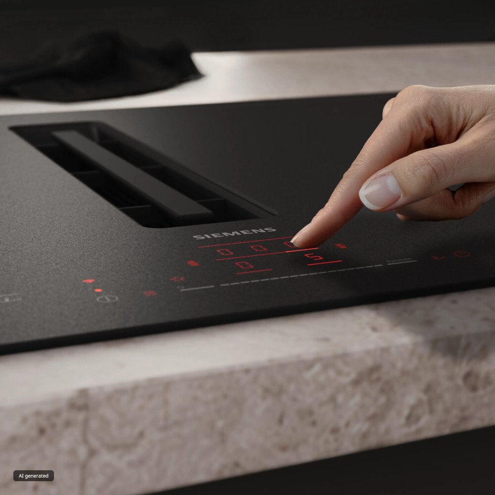 Siemens EX81AHL26E iQ700 80cm Vented Hob, Black, B Rated