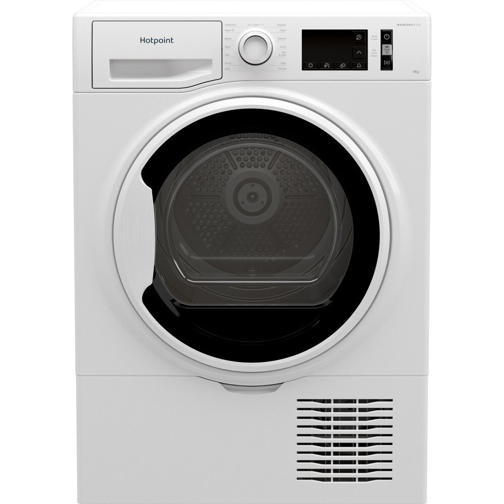 Hotpoint H3D91WBUK Condenser Tumble Dryer, 9kg, White, B Rated