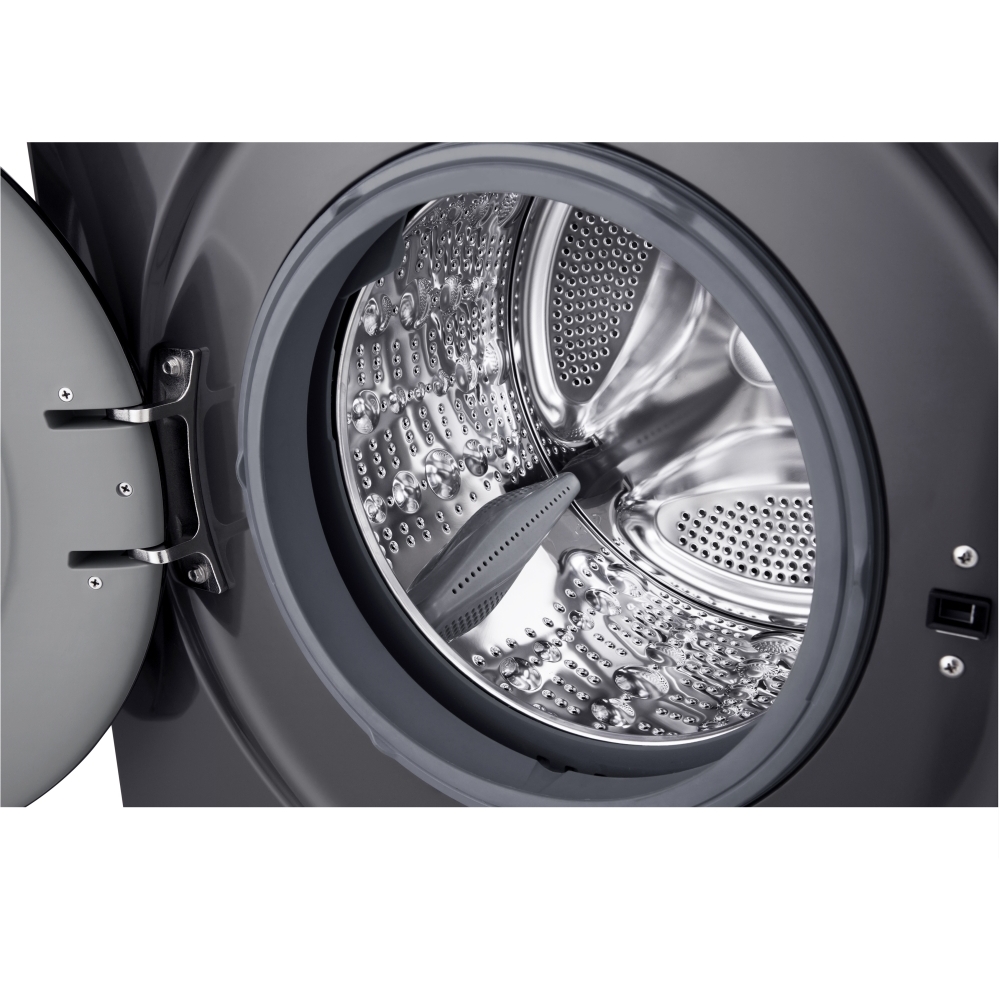 LG F4X1009NMK Washing Machine, 9kg, 1400 Spin, Grey, A Rated